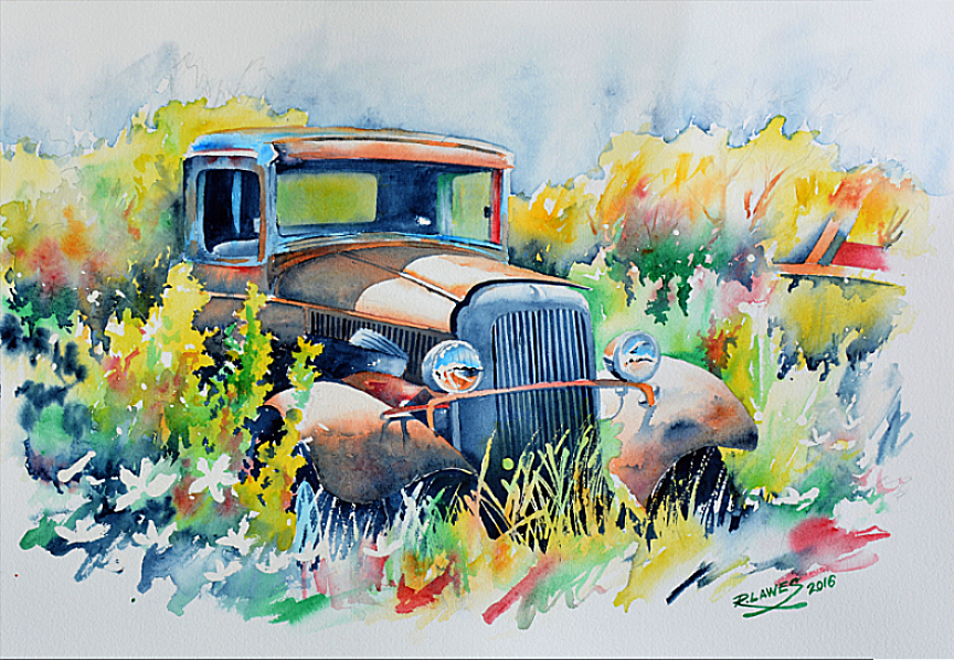 Morning Rust Watercolour